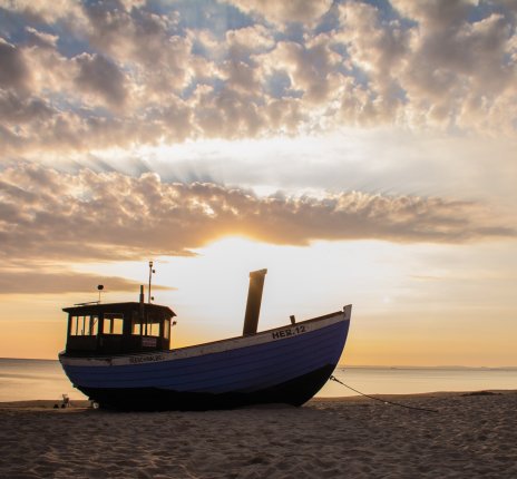 Fischerboot am Strand von Heringsdorf © pixabay.com-nickgesell
