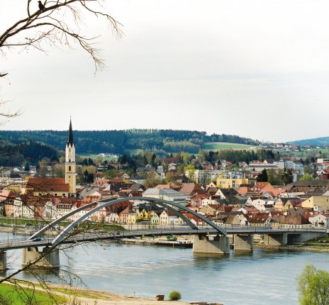 Blick auf Vilshofen an der Donau