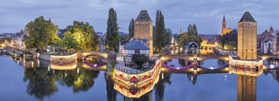 Die Gedeckten Brücken - Pont Couverts in Strasbourg