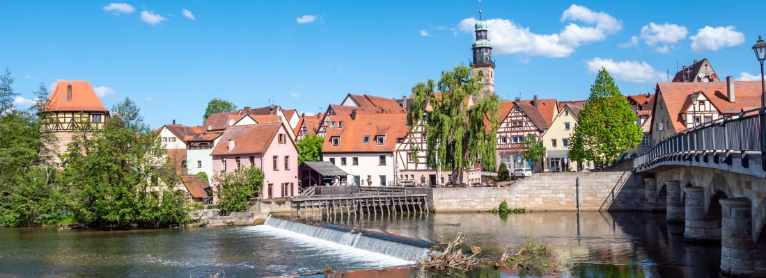 Blick zur Altstadt von Lauf an der Pegnitz
