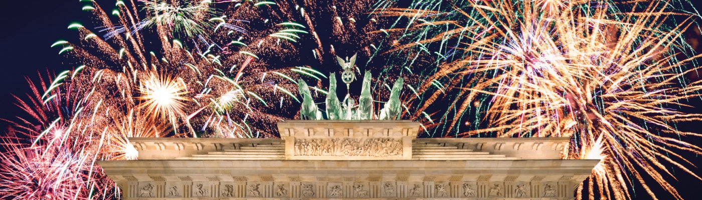 Feuerwerk am Brandenburger Tor