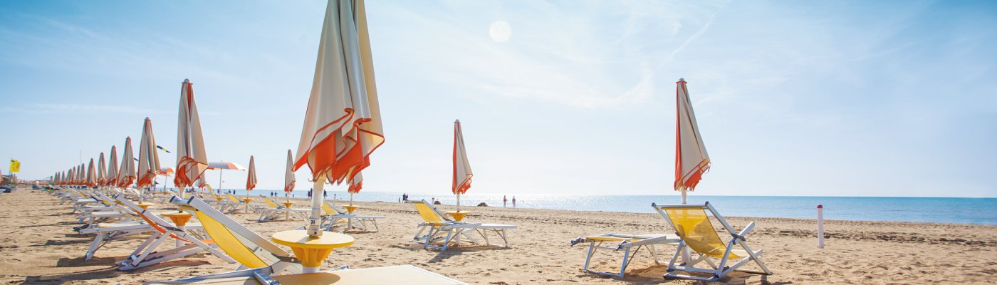 am Strand von Bibione
