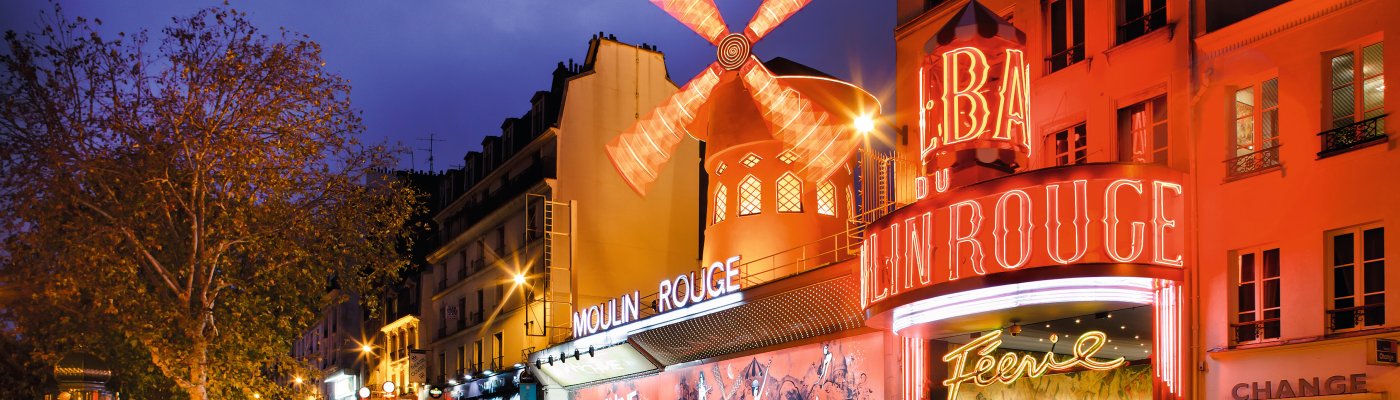 Paris ab Fürth Moulin Rouge in Paris