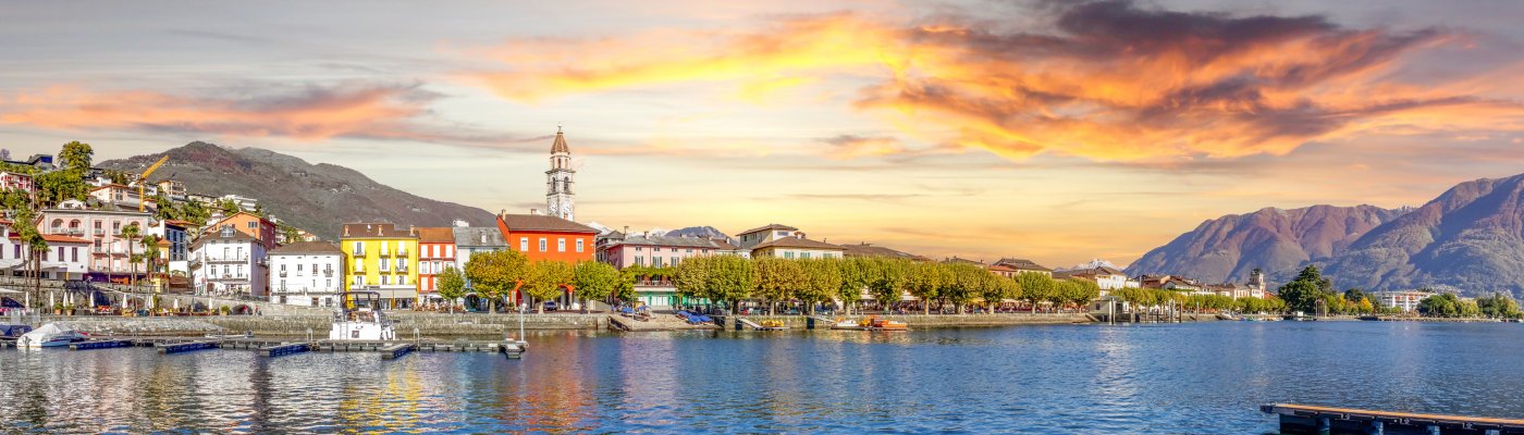 Lago Maggiore ab Herzogenaurach Blick auf Asona
