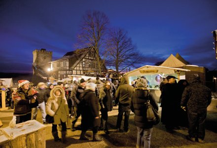 Historischer Weihnachtsmarkt auf der Wartburg © Sascha Willms/Wartburg-Stiftung