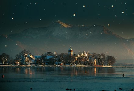 Fraueninsel im Winterglanz © Chiemseee Tourismus KG