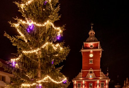 Rathaus in Gotha zur Weihnachtszeit &copy; Andre - stock.adobe.com