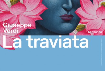 Bregenzer Festspiele - La traviata © Nicolas Party, Portrait with Lotus Flowers, 2024 | Courtesy the artist and Hauser & Wirth; Foto: Adam Reich 